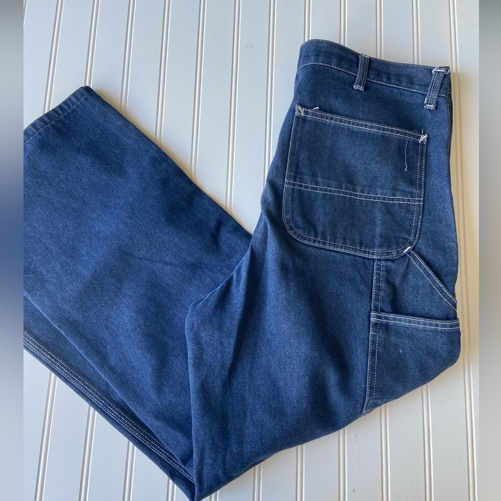 Vintage ROEBUCKS Carpenter Painter Paints Jeans 36x30